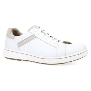 NEW DANSKO men's trevor leather sneakers in white